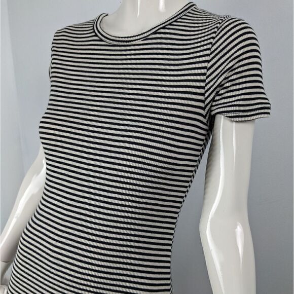 Brandy Melville striped black and white dress short sleeve mini One size - Picture 2 of 6